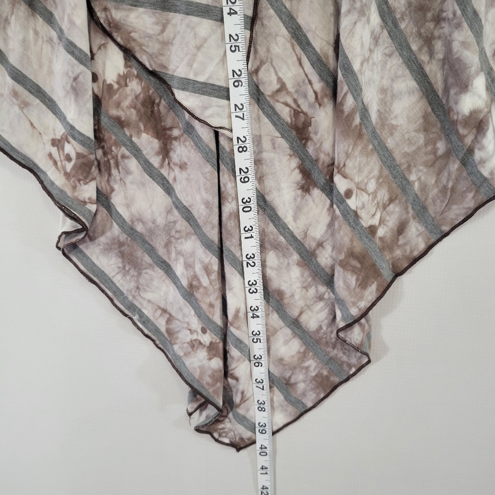 Venus Asymmetrical Striped Layered Tie Dye Skirt Large - Picture 6 of 8